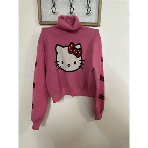 Pink 2xl SHEIN Hello Kitty Turrtle Neck Sweater 2XL